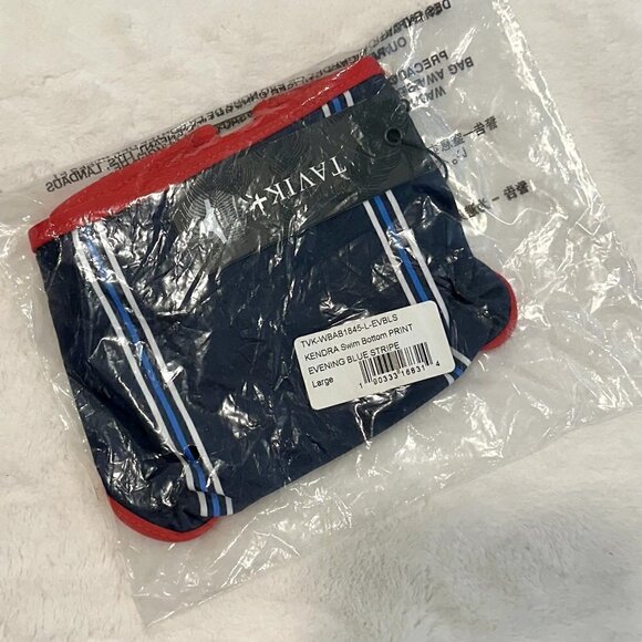 NWT Tavik Kendra Swim Bottom Evening Blue Stripe - Large - Picture 8 of 12